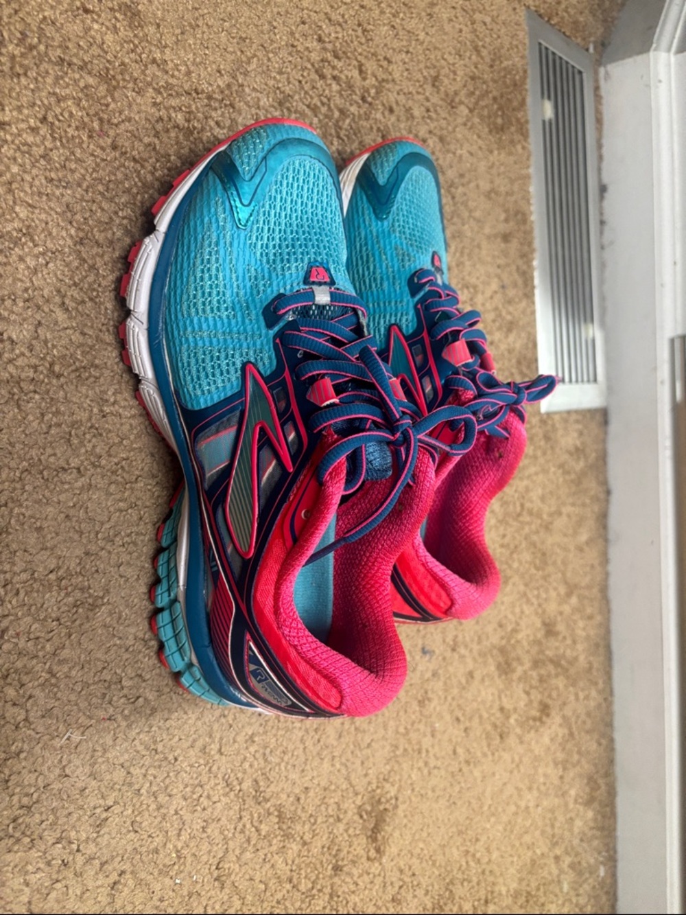Brooks Teal and Pink Women's Running Shoes